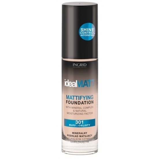 INGRID Ideal Matt Mattifying Foundation - Deep Bronze (304) 30ml INGRID Ideal Matt Mattifying Foundation - Deep Bronze (304) 30ml