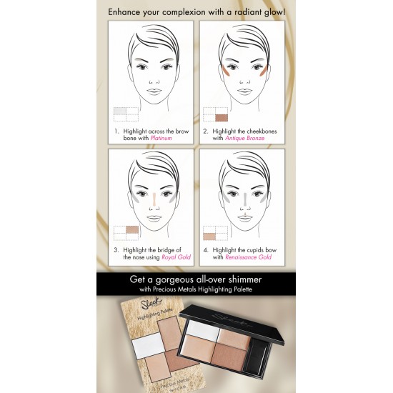SLEEK Highlighting Palette - Precious Metals 9g SLEEK Highlighting Palette - Precious Metals 9g