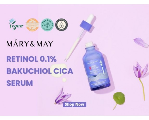 Mary&May Centella Asiatica Retinol 0.1% Bakuchiol - Tightening Cica Serum 80ml